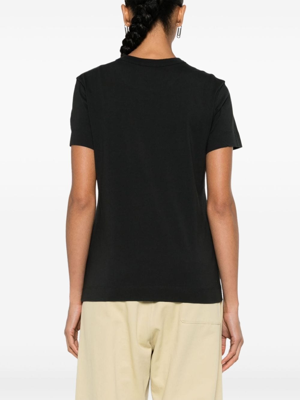 logo-appliquÃ© cotton T-shirt - 4