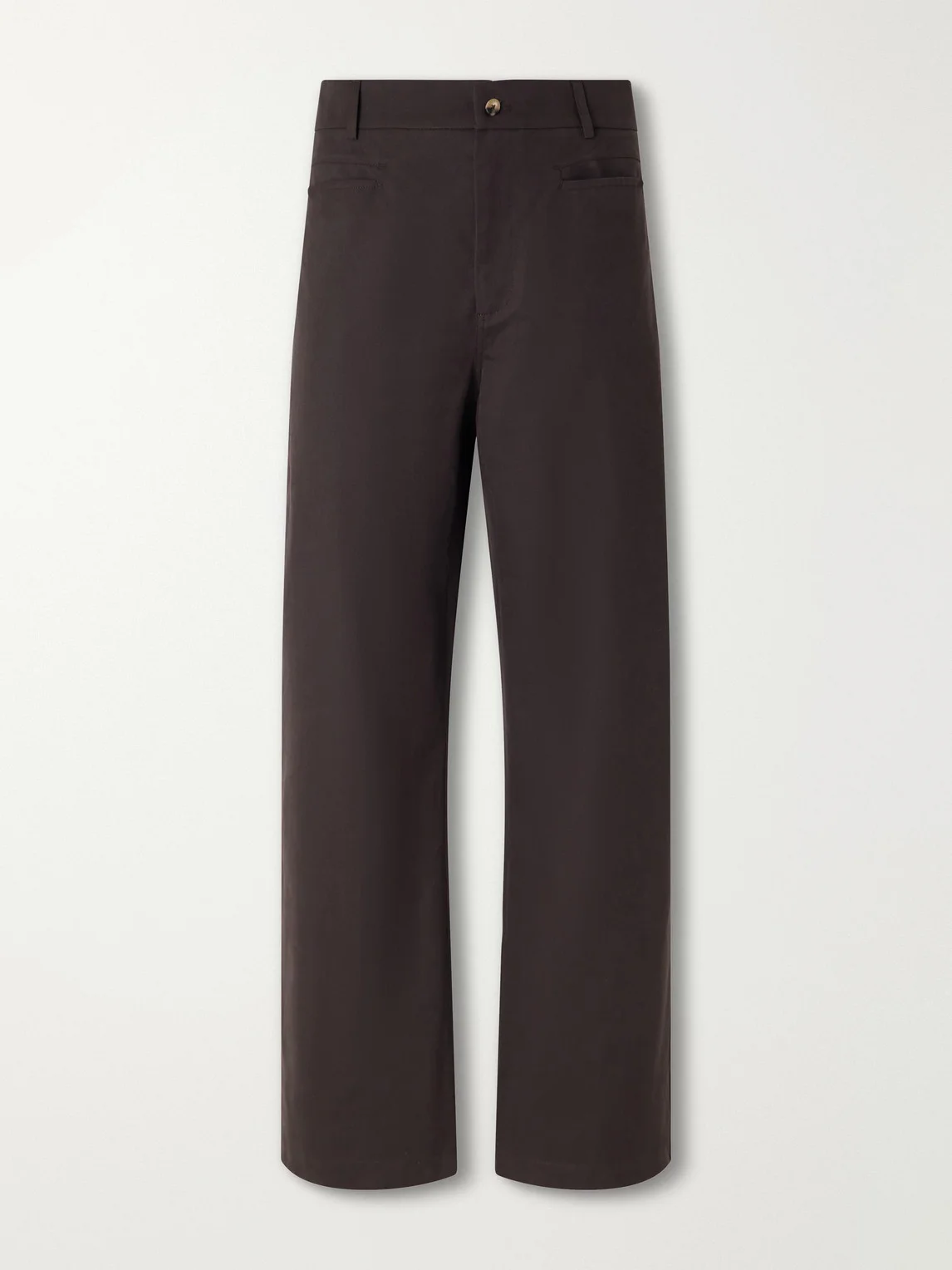 Gardian Straight-Leg Cotton-Twill Trousers - 1