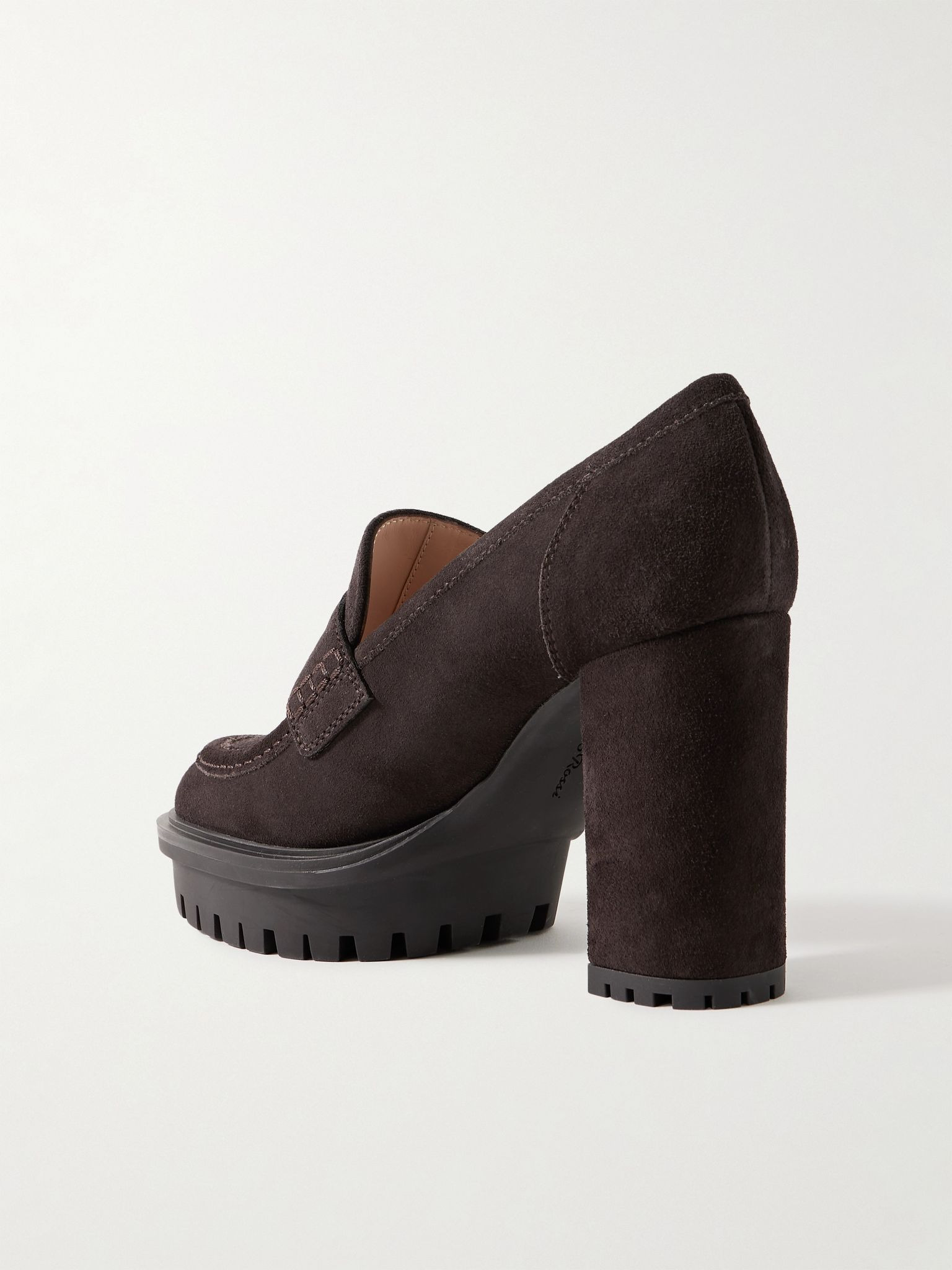 70 suede pumps Dark brown - 3
