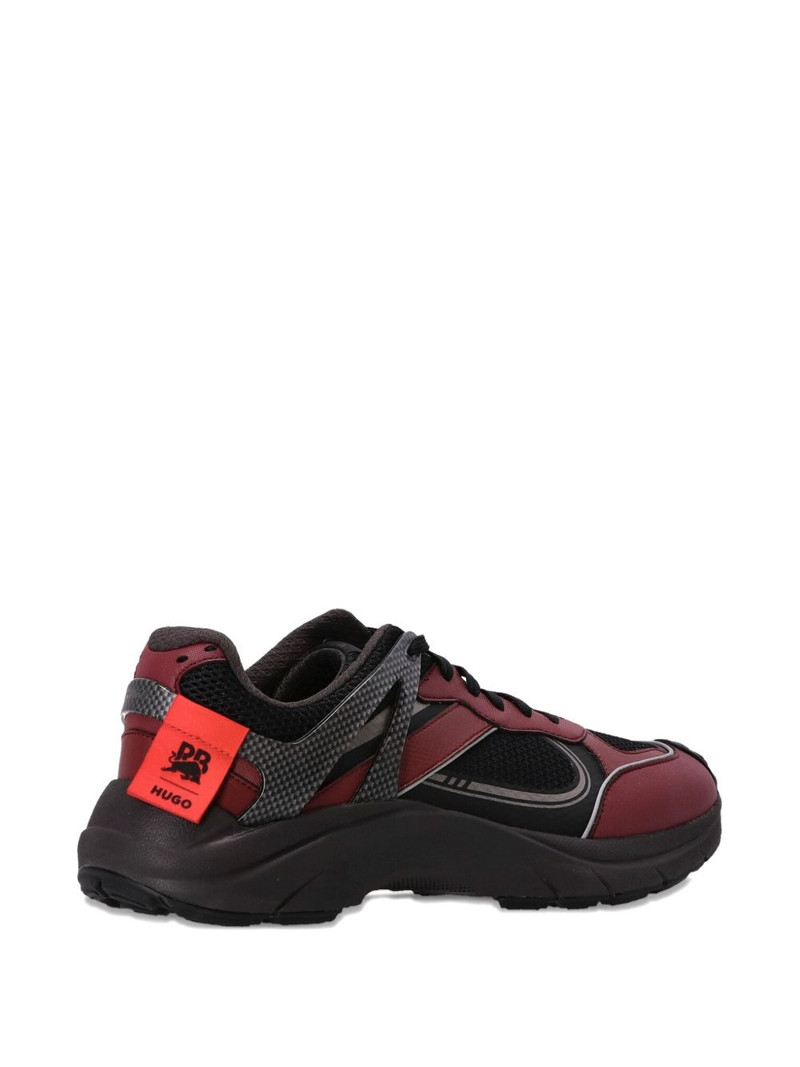 lace-up panelled sneakers 5