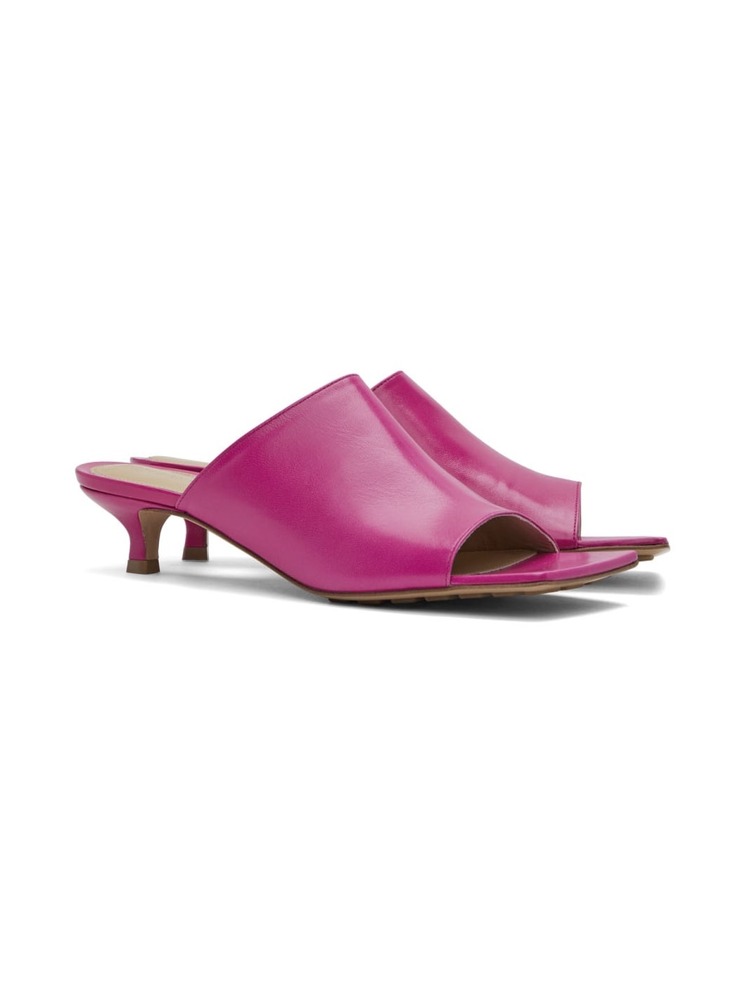 Pink Stretch Mules - 4