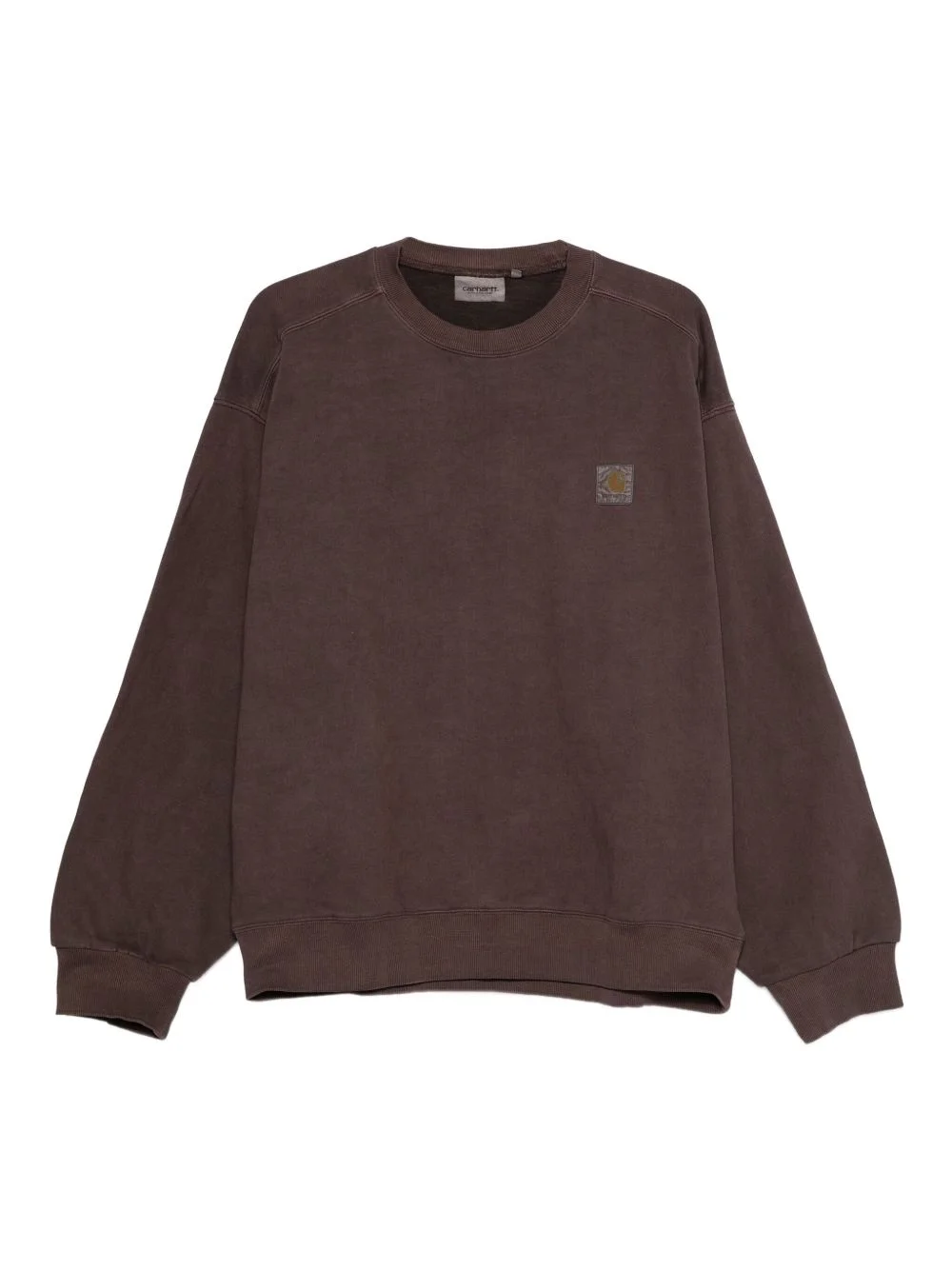 logo-patch crew-neck sweatshirt - 1