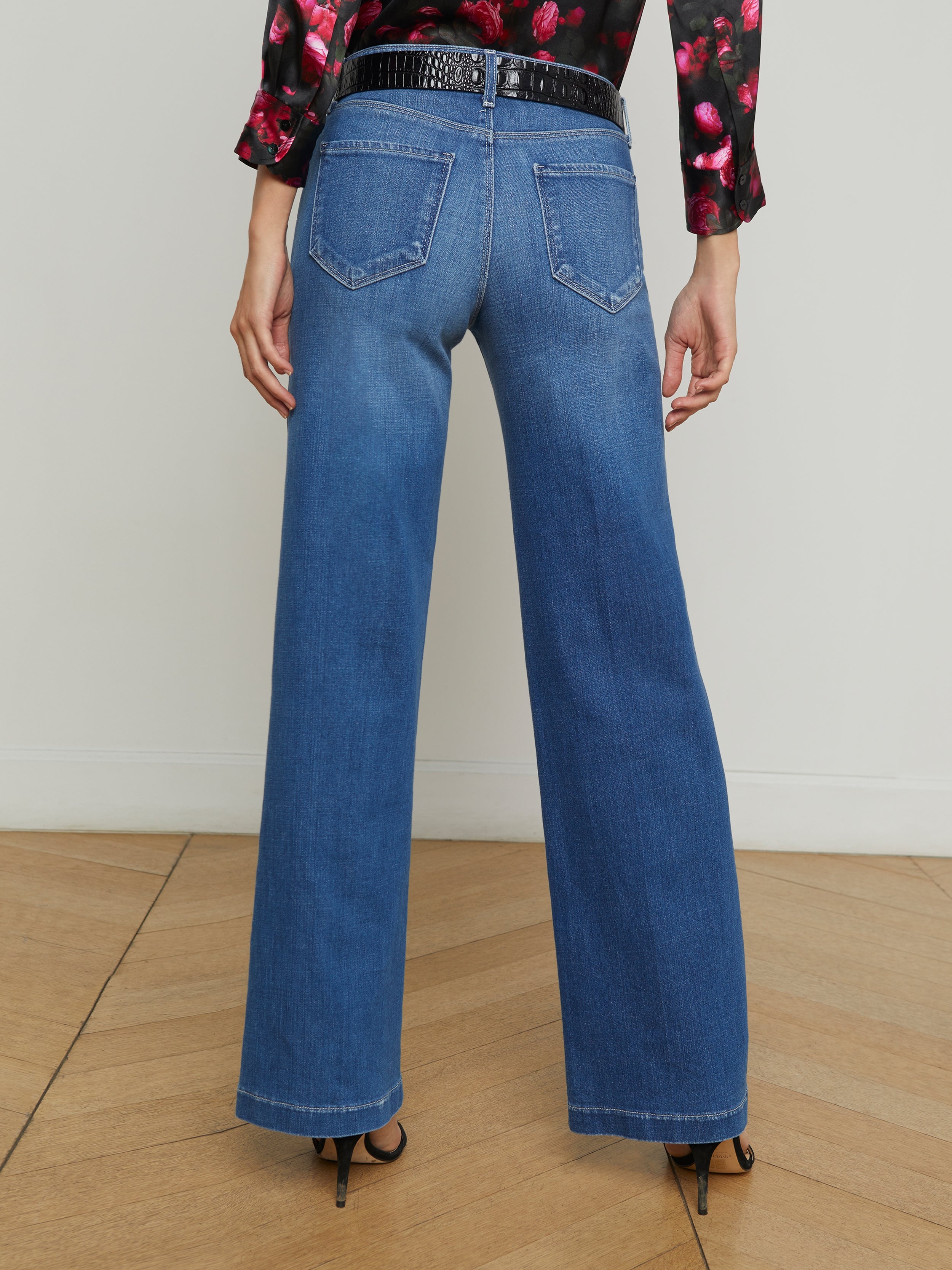 Joanne Low-Rise Wide-Leg Jean - 5
