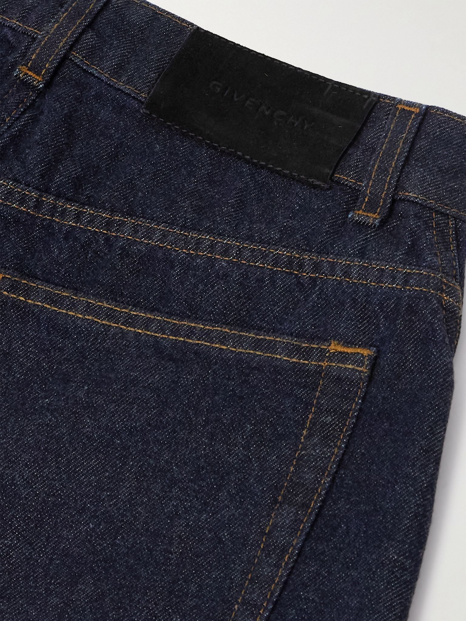 Cropped high-rise barrel-leg jeans Dark denim - 6