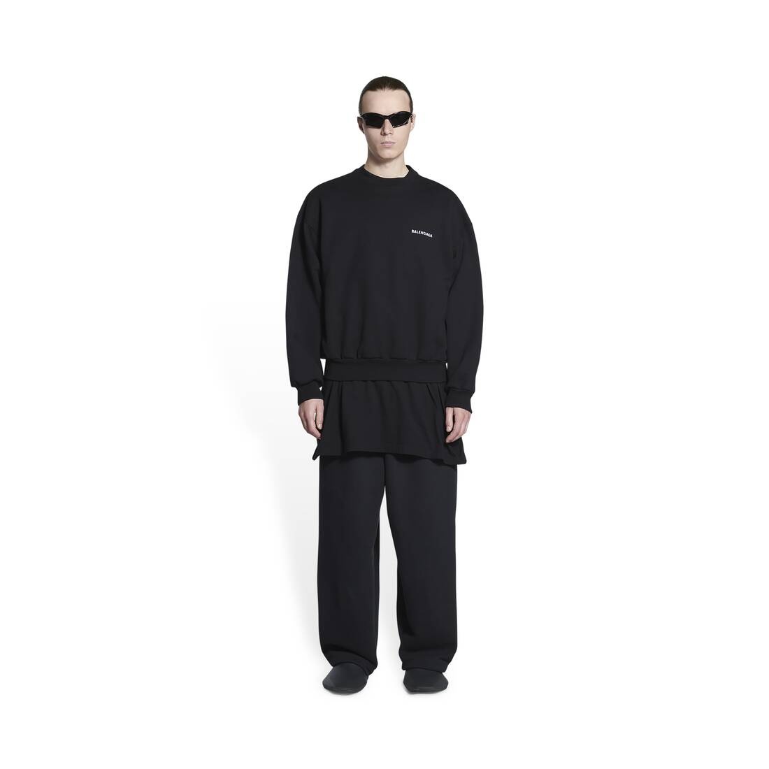 Women's Balenciaga Sweatshirt Regular Fit in Black - 2