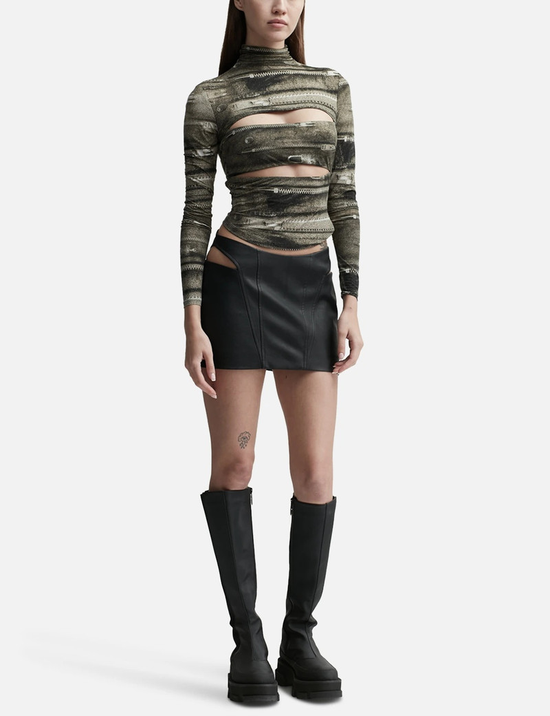 MISBHV ELENA ZIPPER TURTLENECK LONG SLEEVE TOP outlook