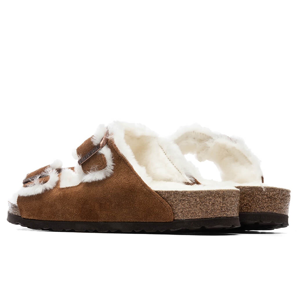 BIRKENSTOCK WIDE ARIZONA SHEARLING - MINK - 4