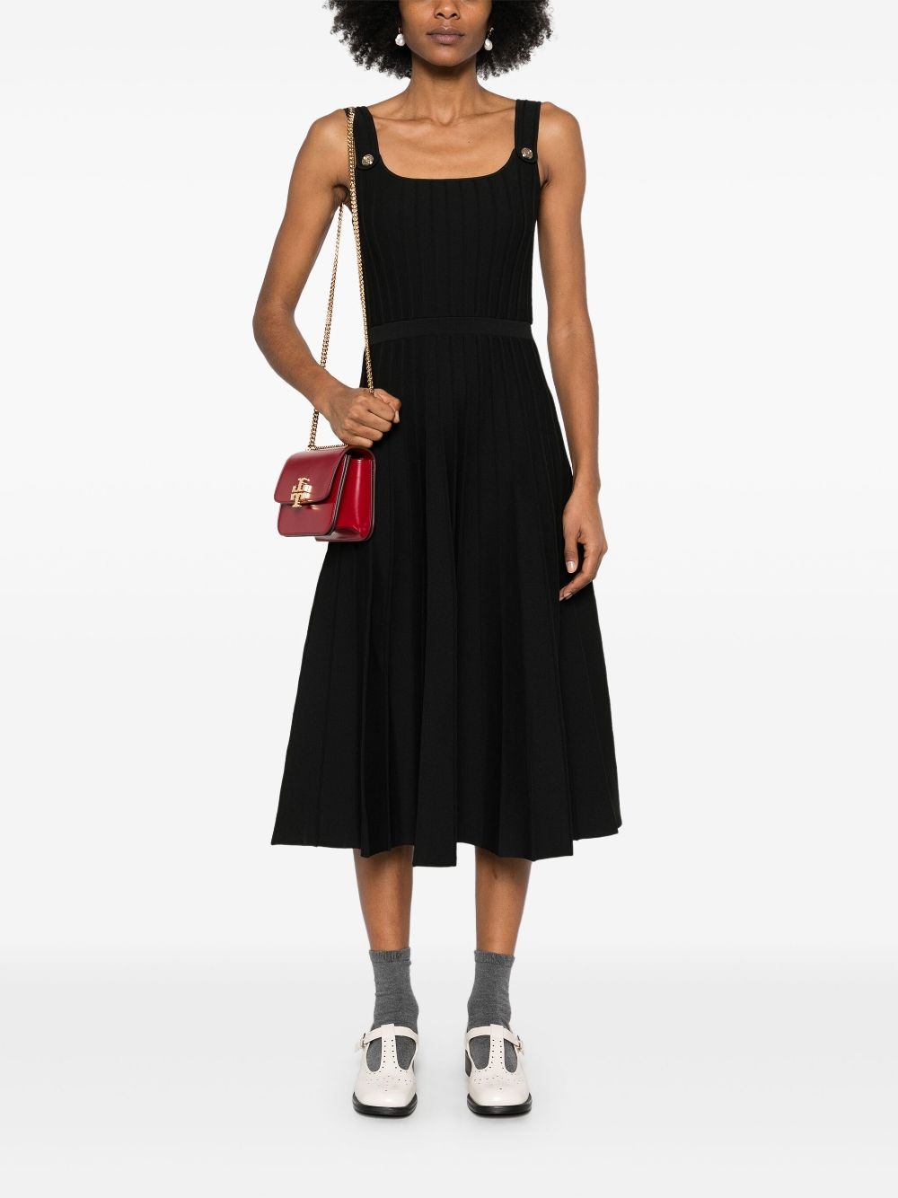 ribbed midi dress - 2