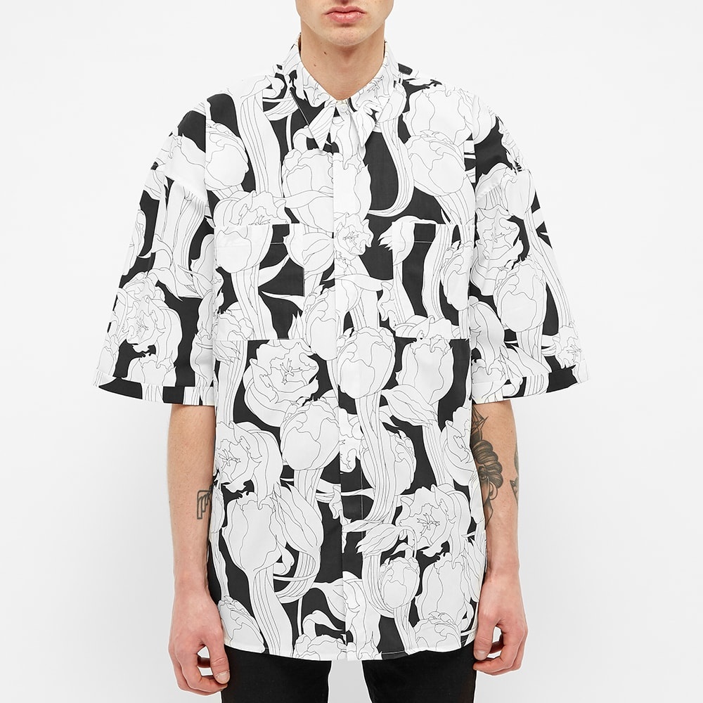 Givenchy Jungle Flower Print Short Sleeve Shirt - 4