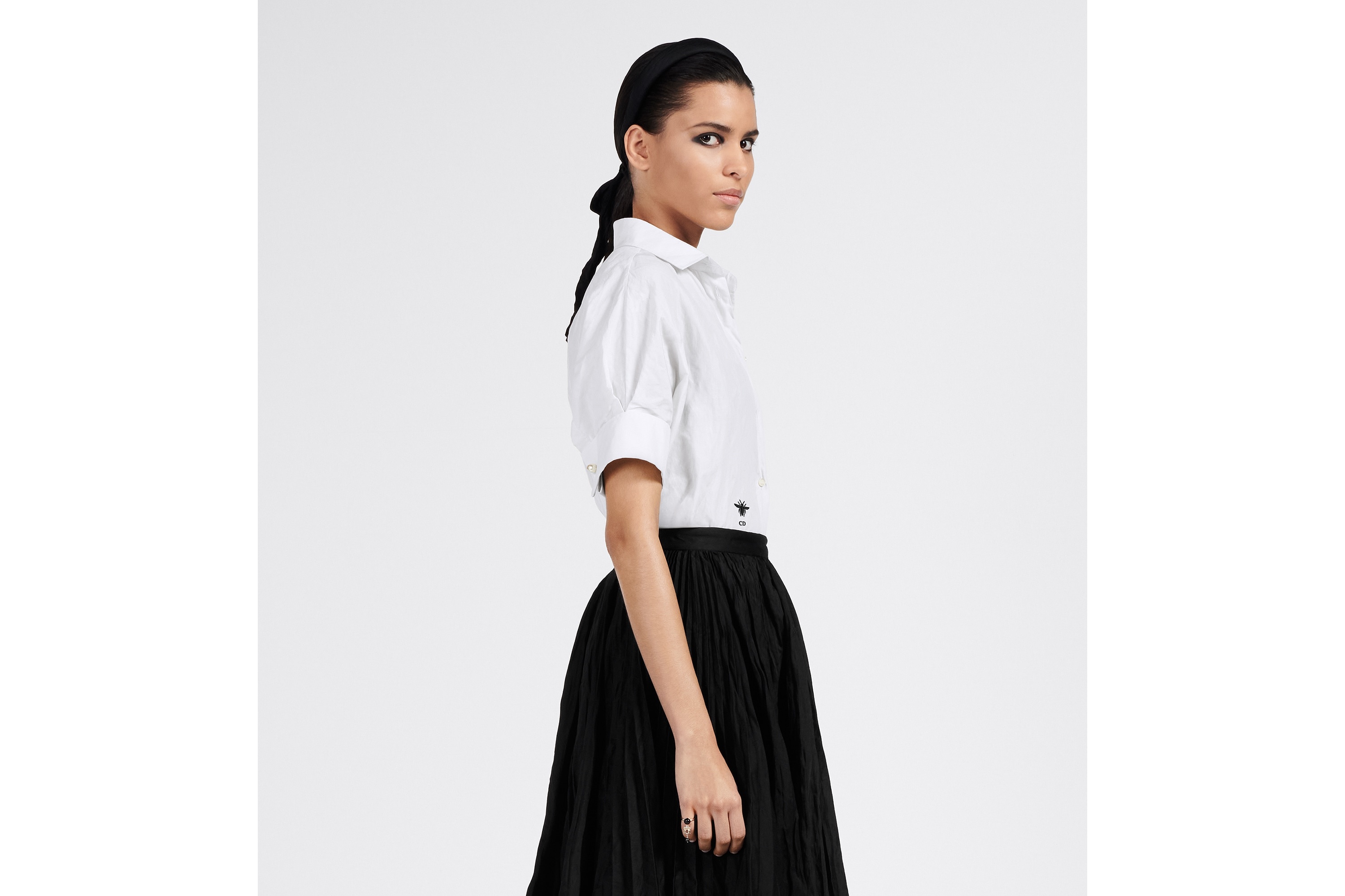 Blouse with Puff Sleeves - 5