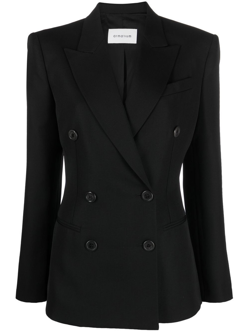 Myra double-breasted wool blazer 1