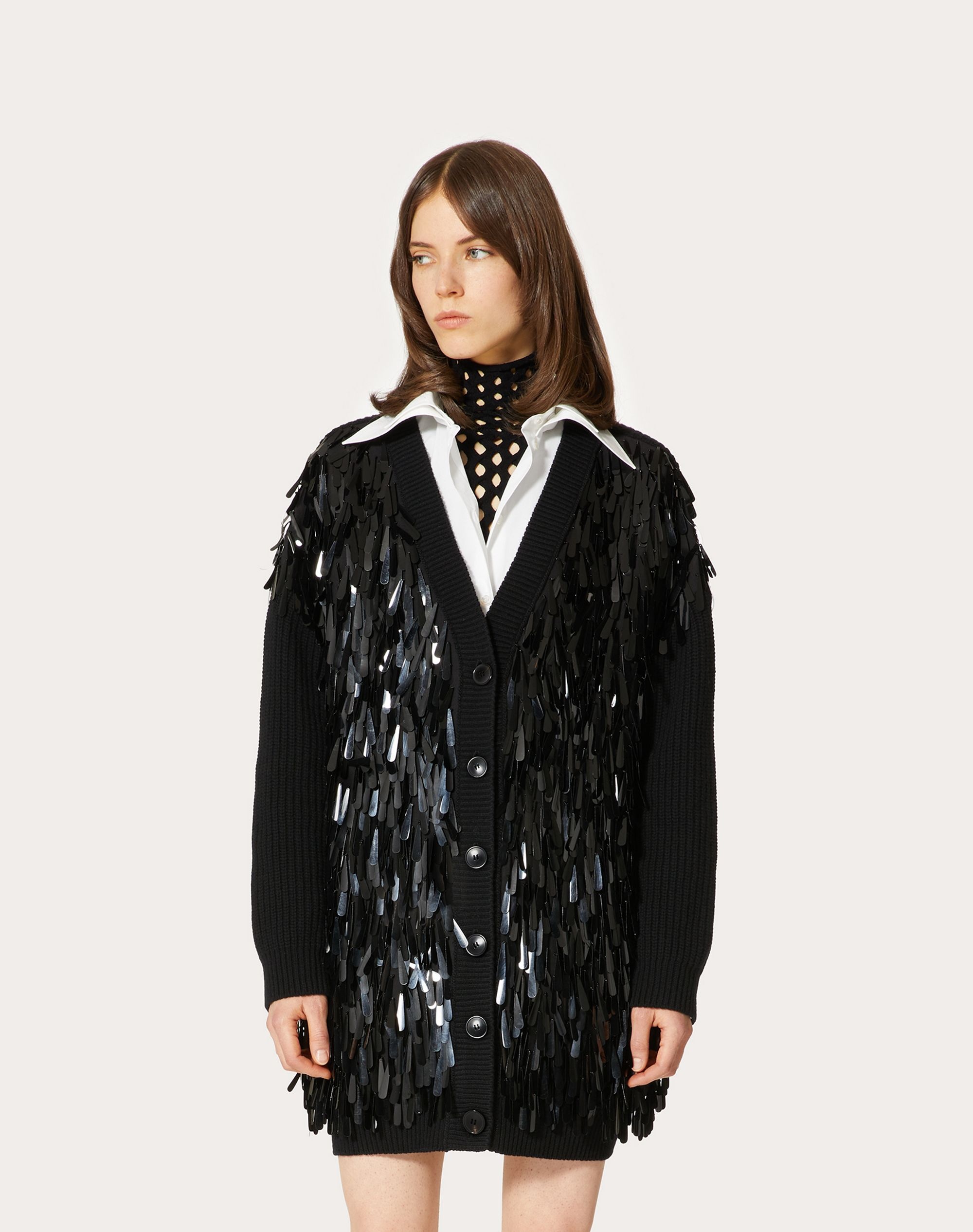 EMBROIDERED WOOL CARDIGAN - 3