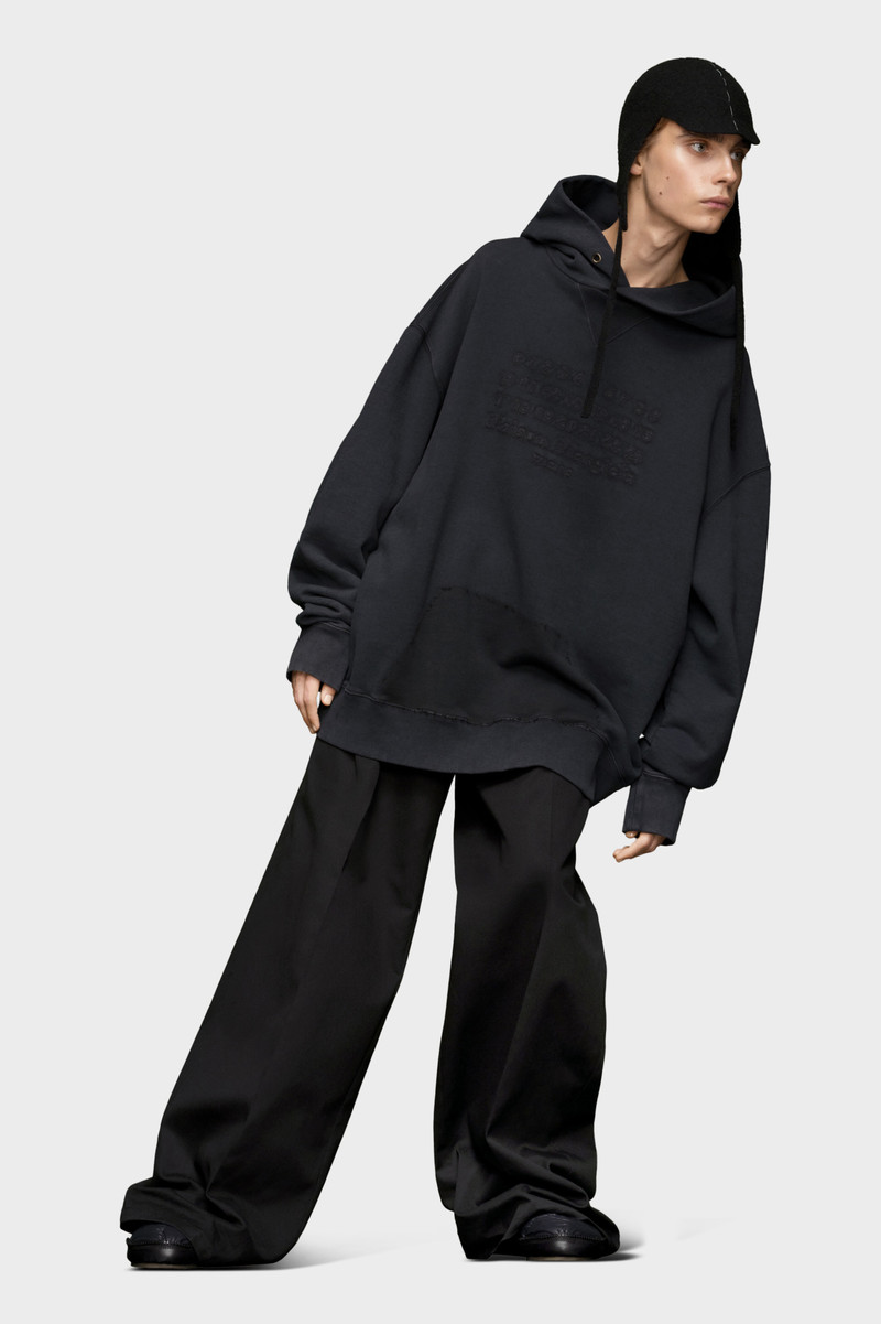 Maison Margiela Reverse logo hooded sweatshirt outlook