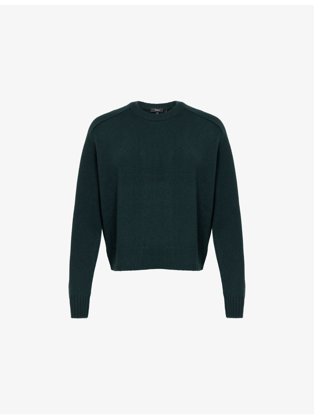 Cropped Crewneck Cashmere Jumper - 1