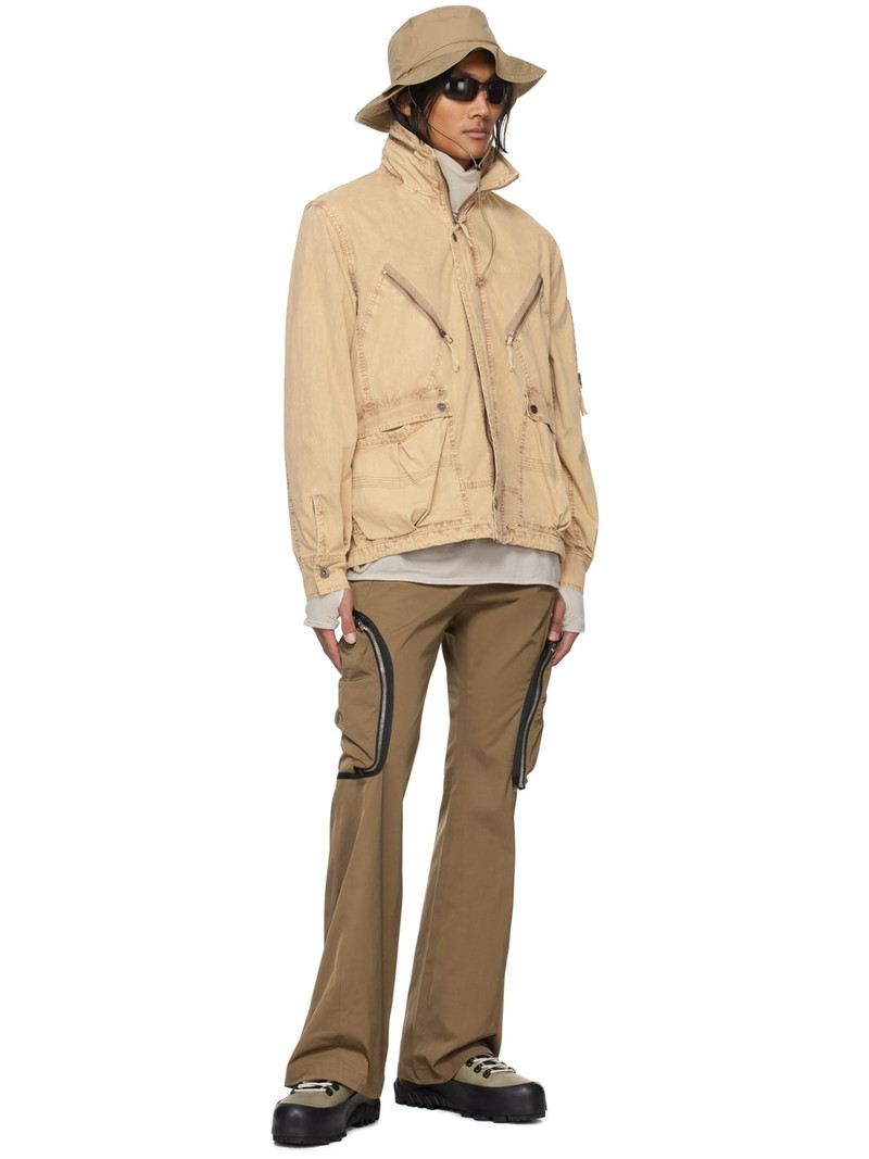 FFFPOSTALSERVICE Brown Flared Cargo Pants outlook