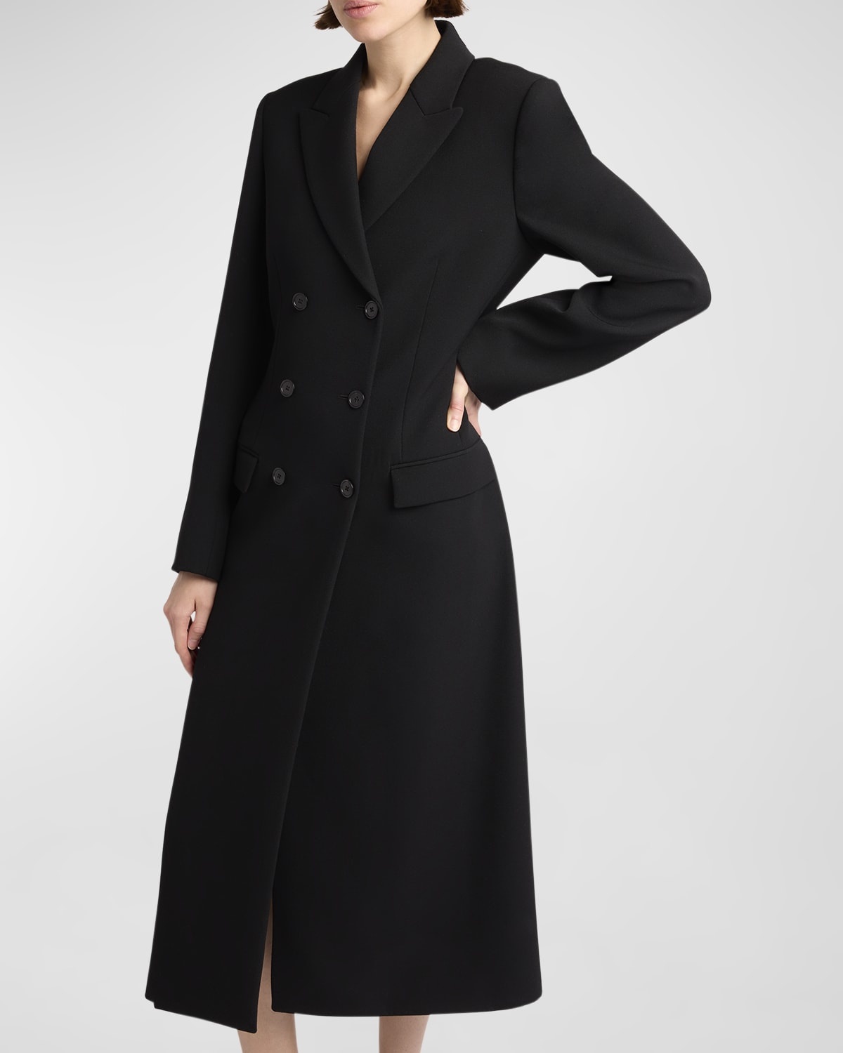 Woody Double-Breasted Wool Coat - 7