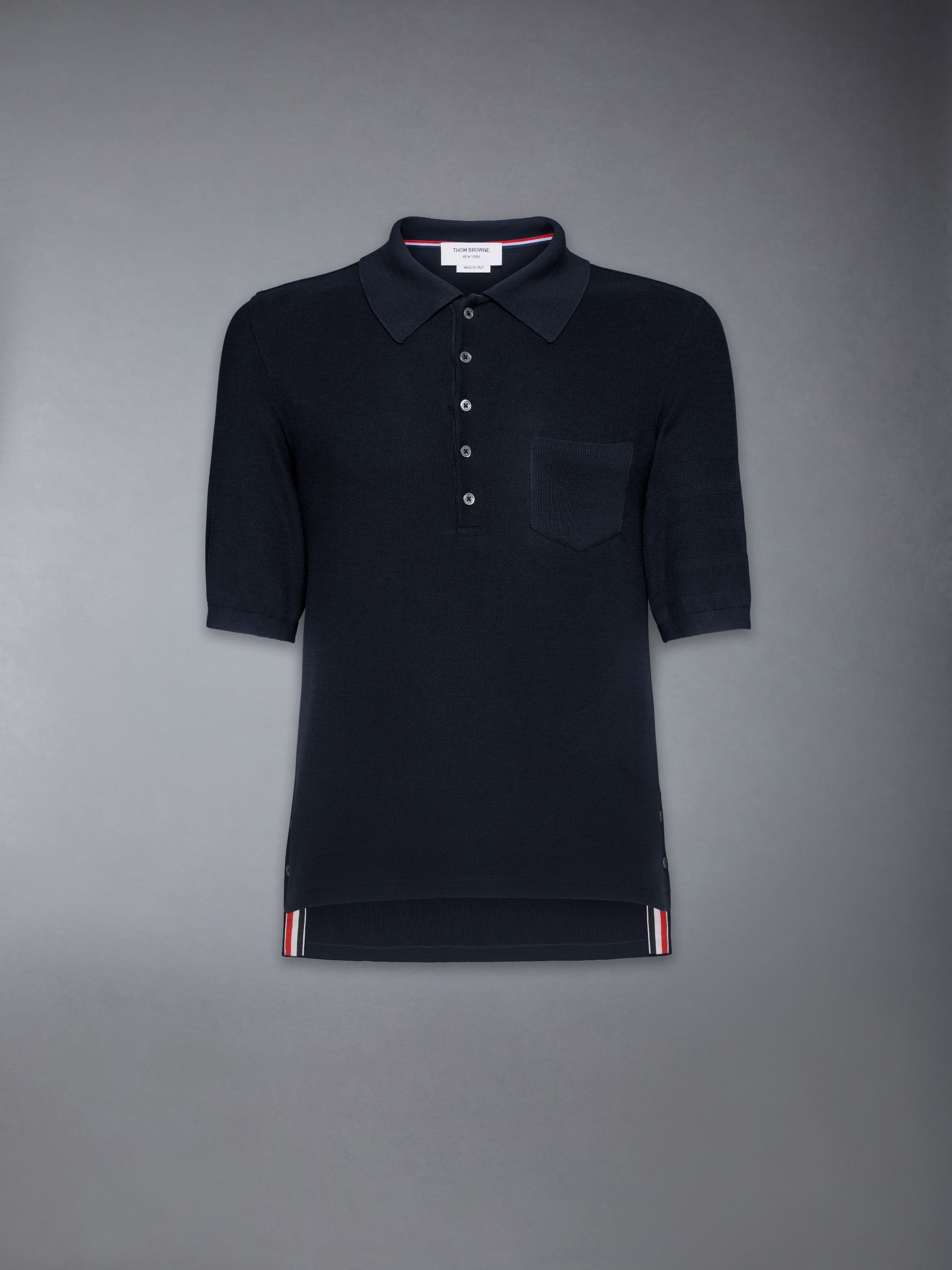 Silk Pique Pocket Polo - 7