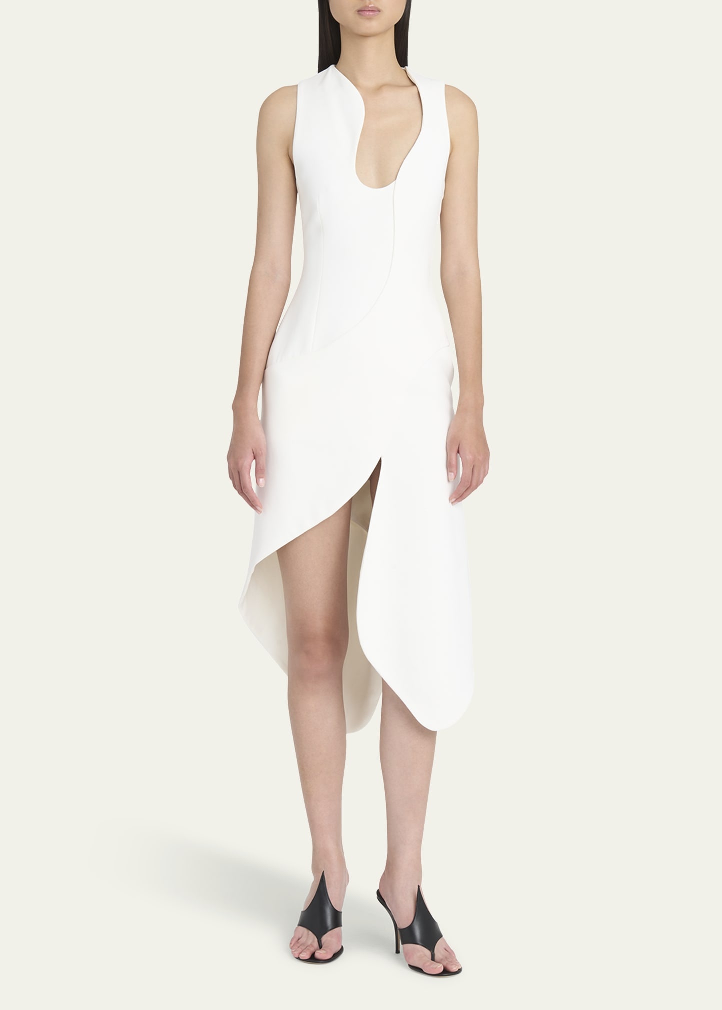 Sleeveless High-Low Midi Dress - 2