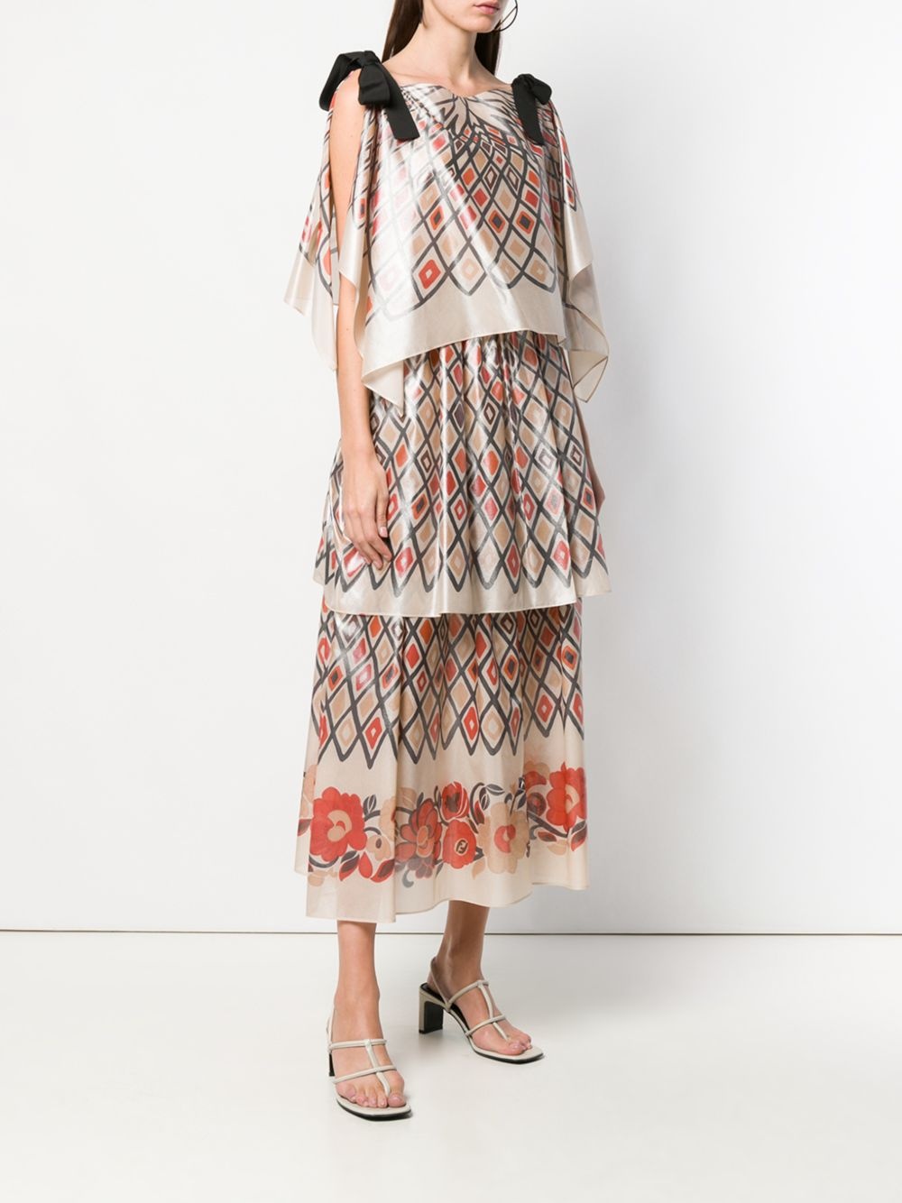 geometric skirt dress - 3