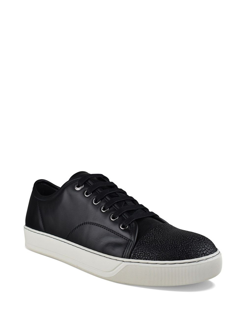 Lanvin DBB1 contrasting-toe lace-up sneakers outlook