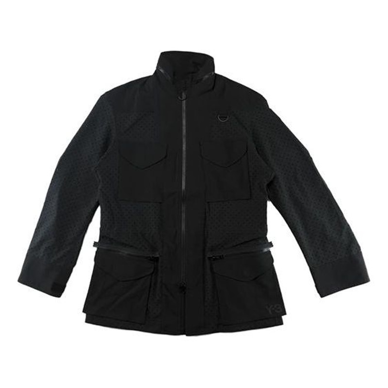 adidas Y-3 Checker Mesh Field Jacket 'Black' DY7307 1