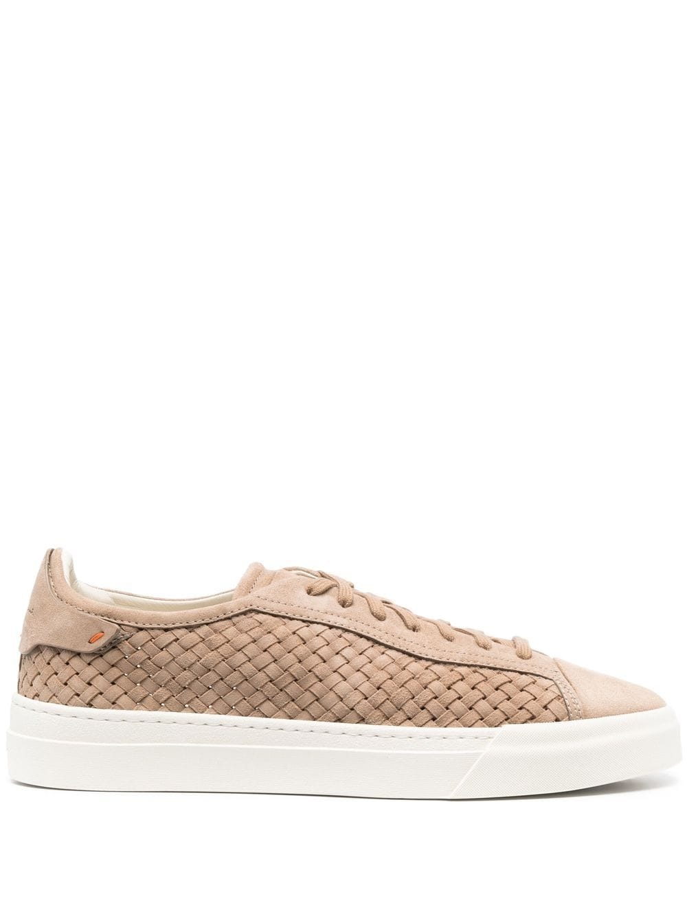interwoven lace-up sneakers - 1