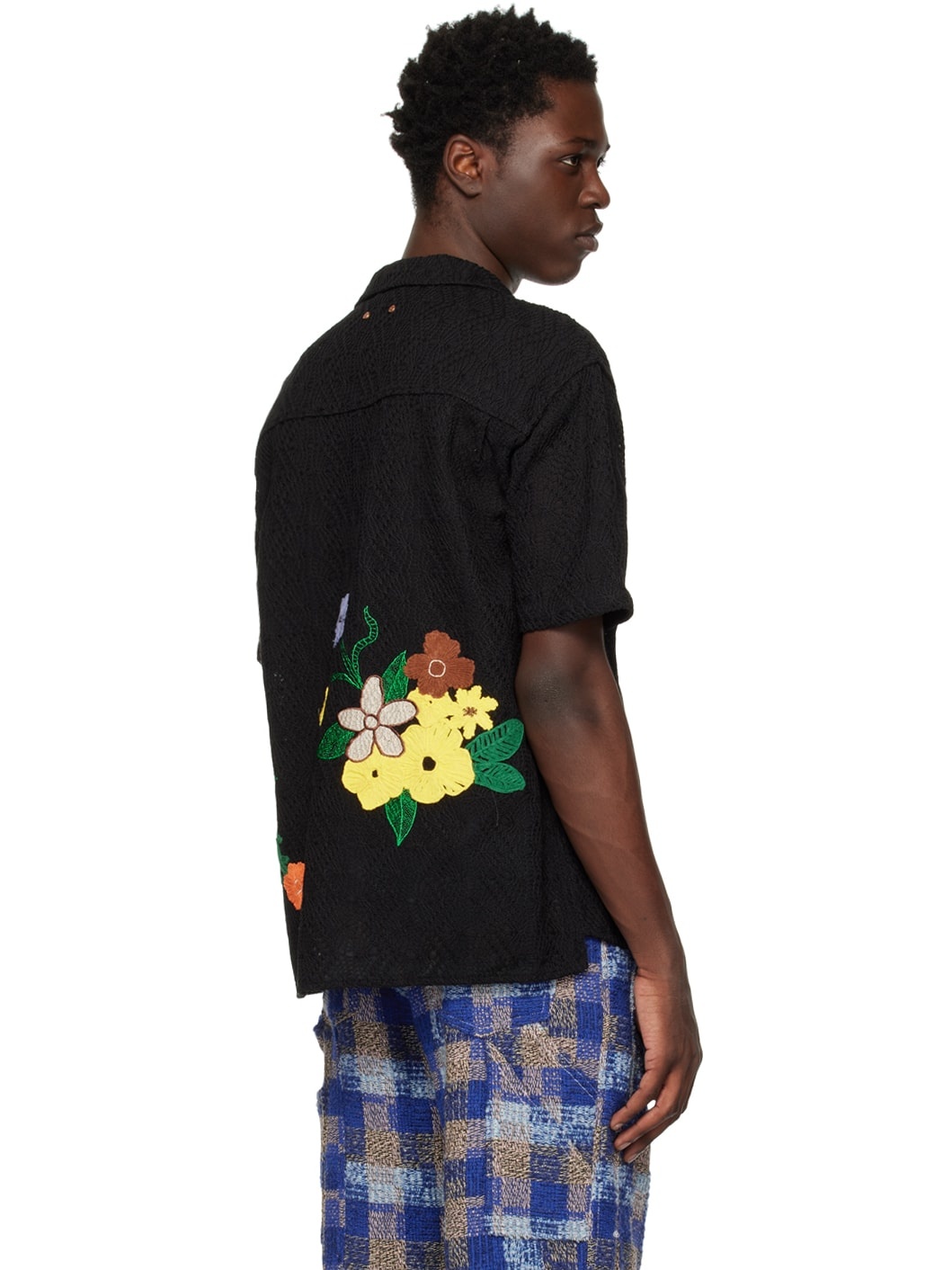 Black Floral Shirt - 3