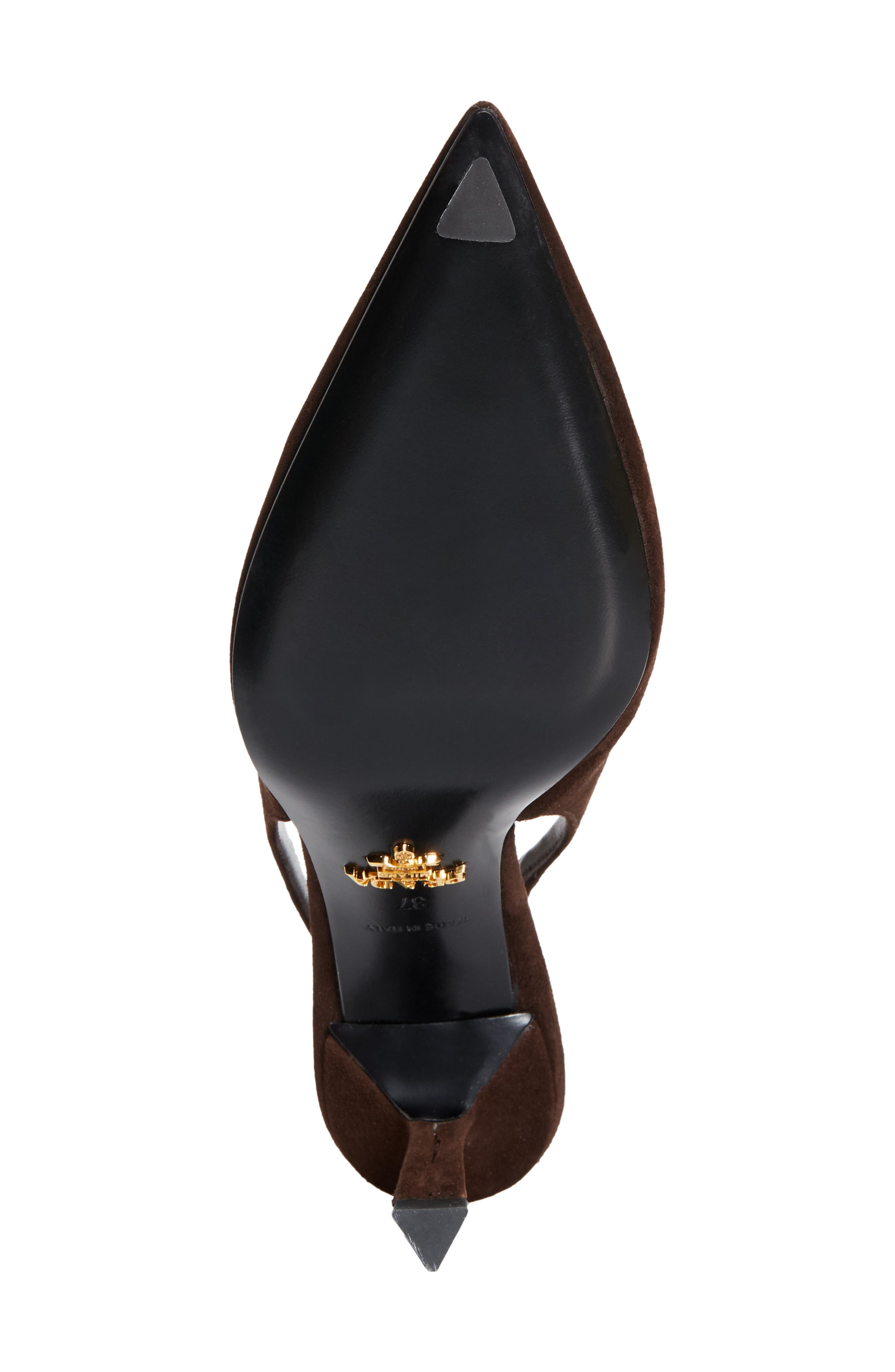 Prada Logo Slingback Pump in Moro at Nordstrom - 6