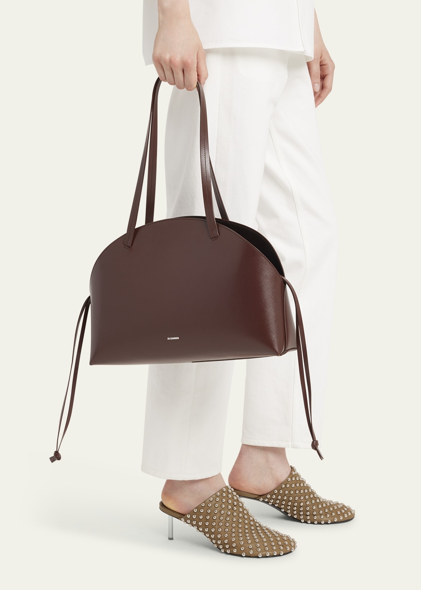 Curve Medium Leather Shoulder Bag - 2