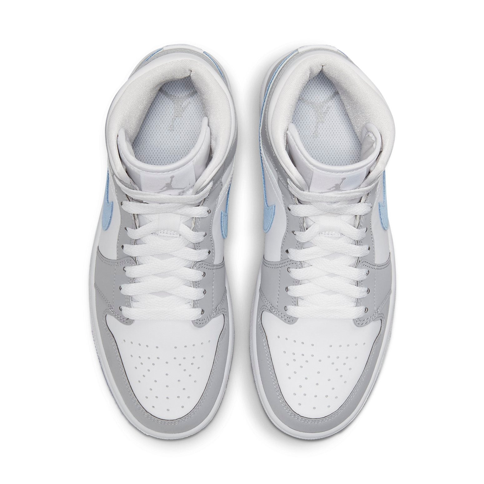 (WMNS) Air Jordan 1 Mid 'Wolf Grey Aluminum' BQ6472-105 - 4
