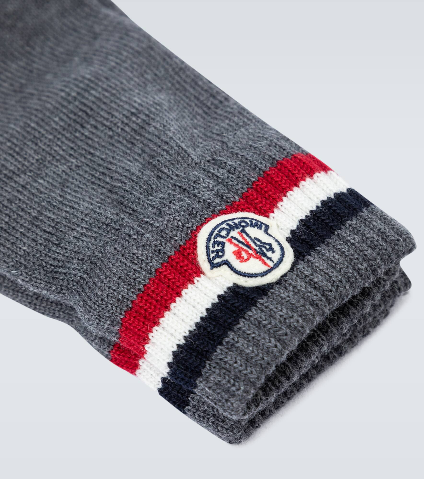 Wool ribbed gloves - 2