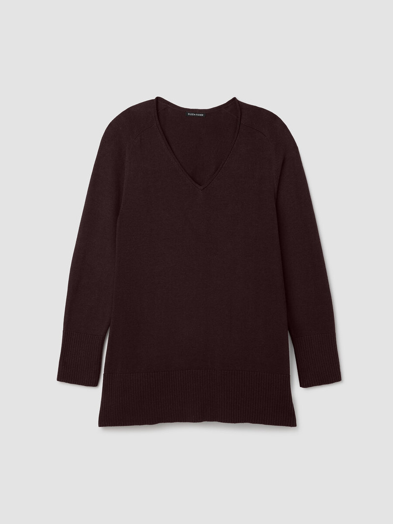 Peruvian Cotton Blend V-Neck Top 1