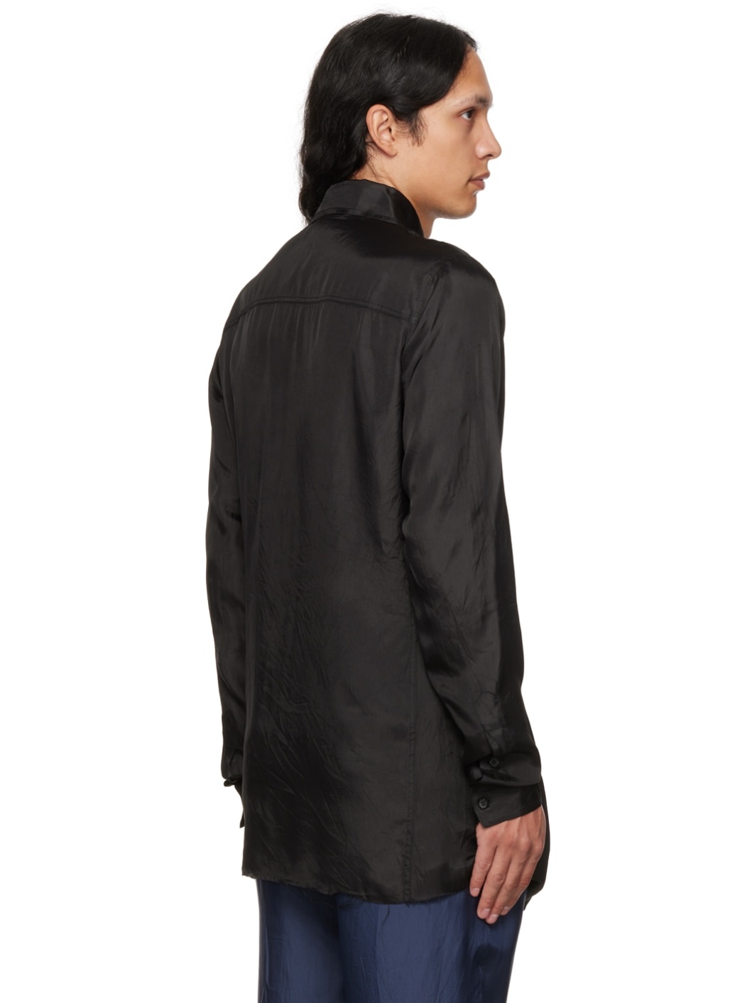 SSENSE Exclusive Black Fitted Polo - 3