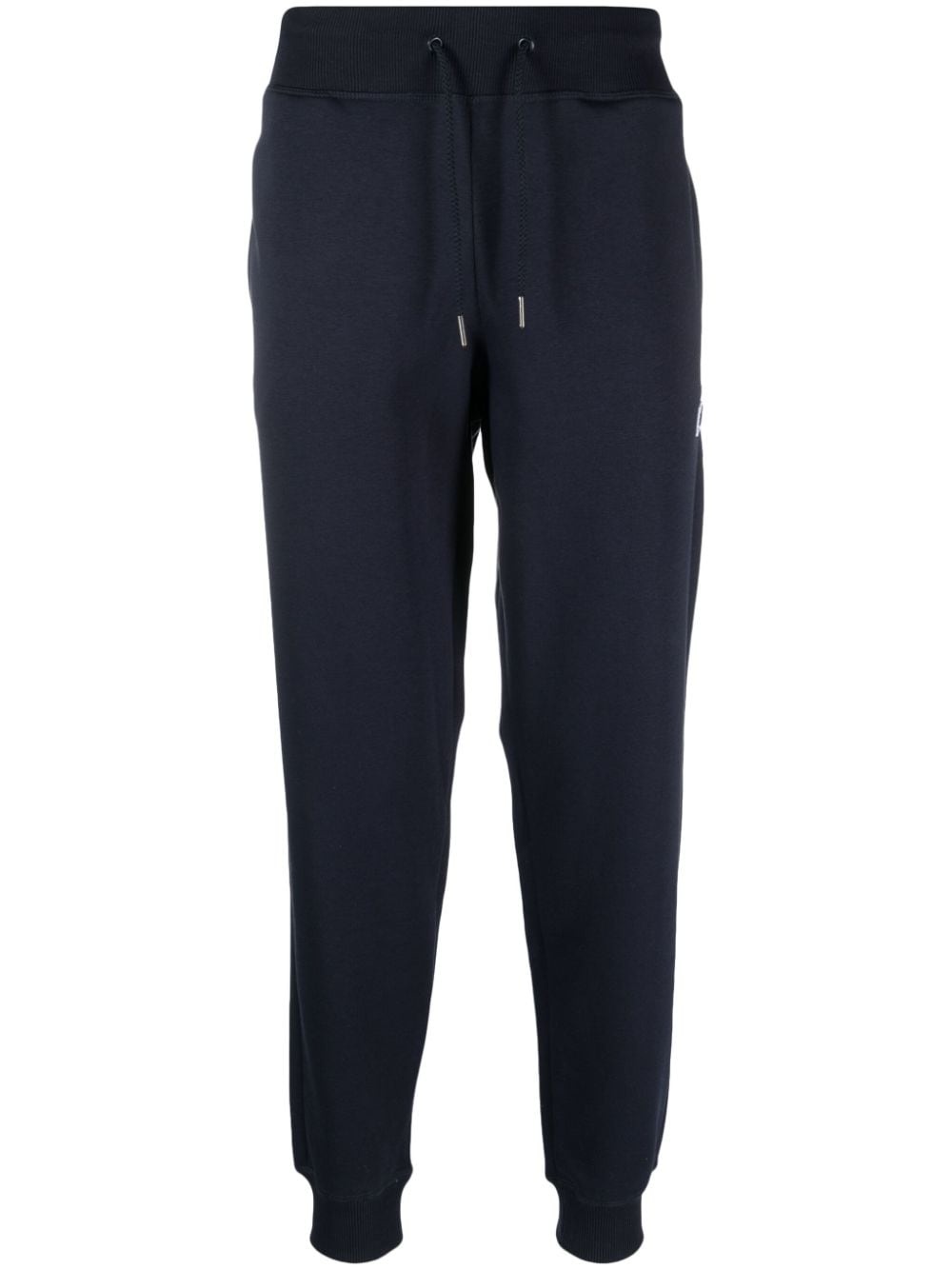 drawstring-waistband cotton-blend track pants - 1
