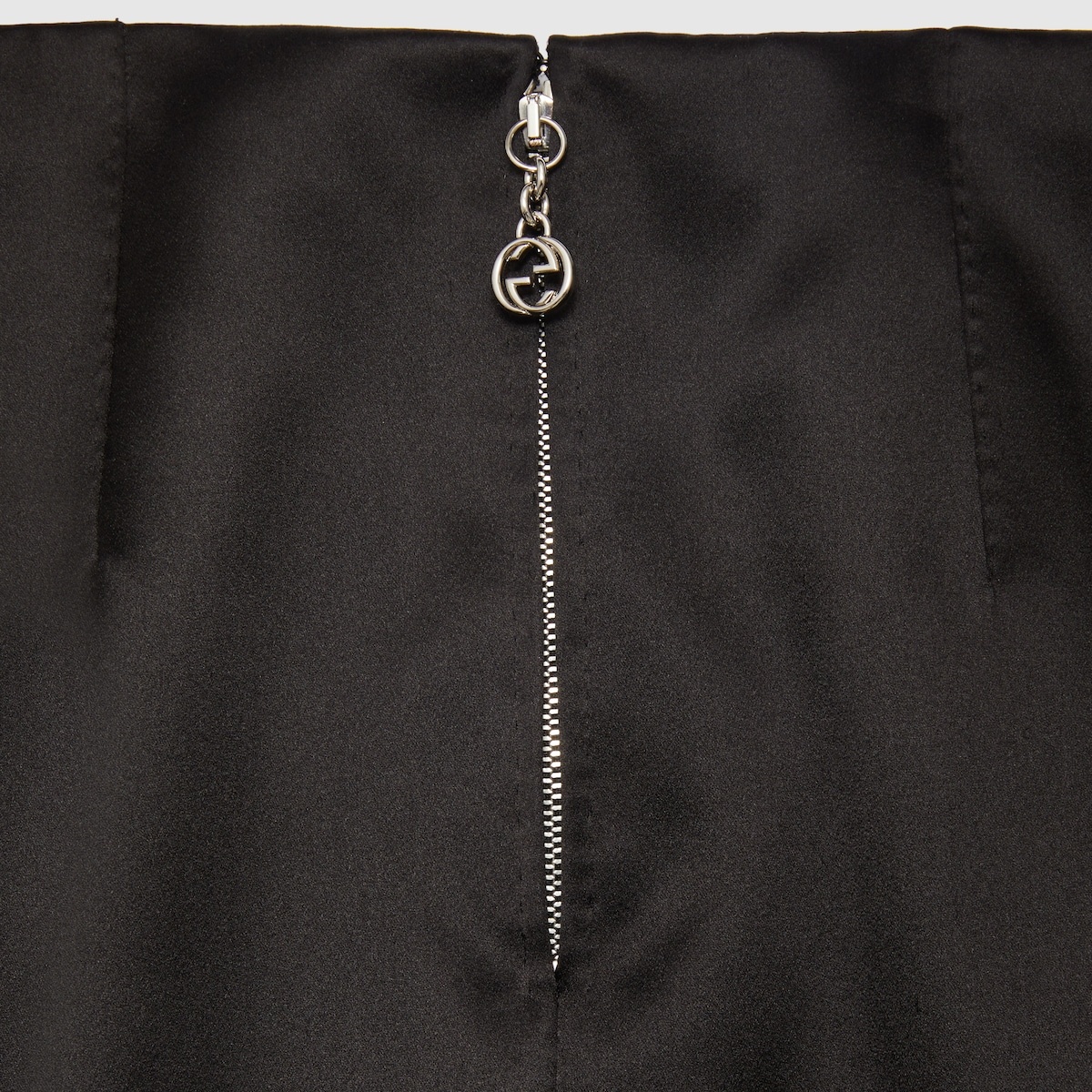 Silk skirt with Interlocking G - 6