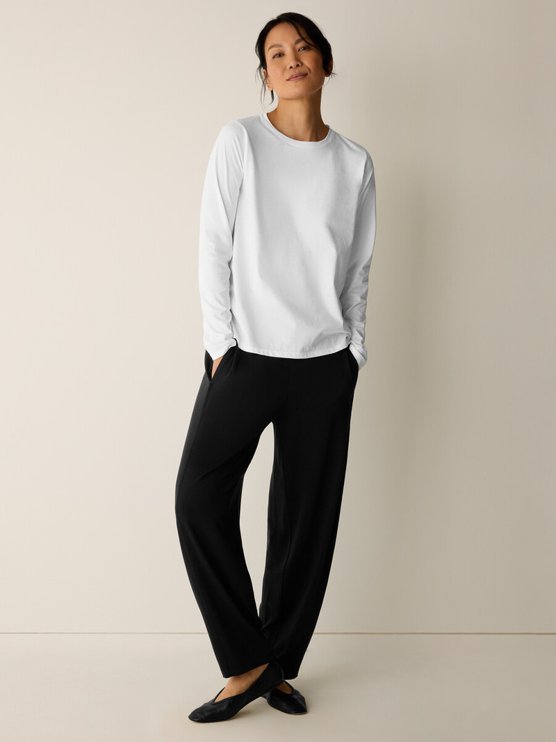 EILEEN FISHER Organic Pima Cotton Jersey Long-Sleeve Tee outlook