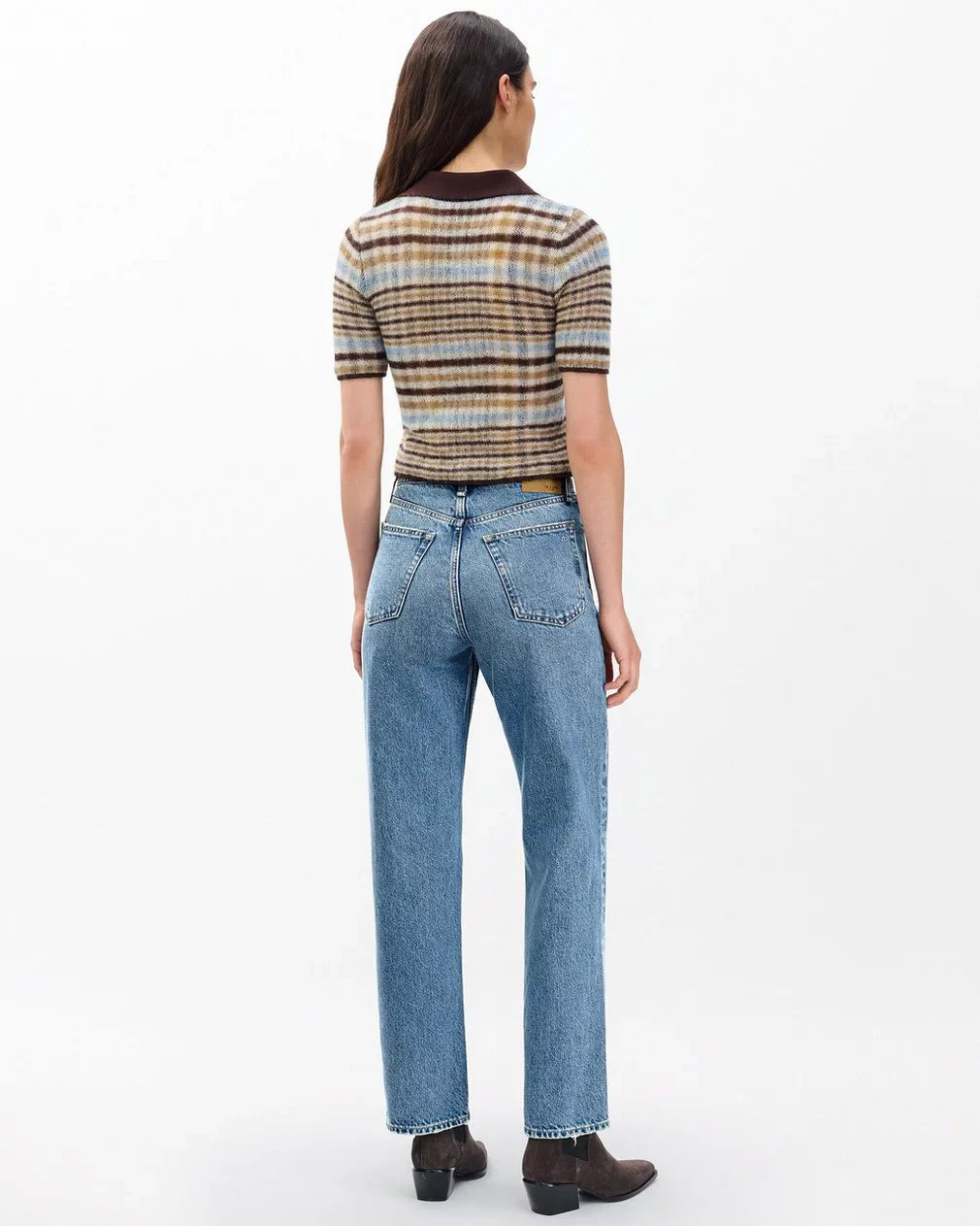 Shea High-Rise Ankle Straight Jeans - 6