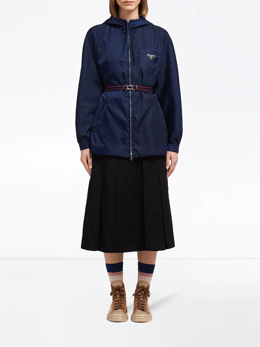 nylon gabardine raincoat - 2