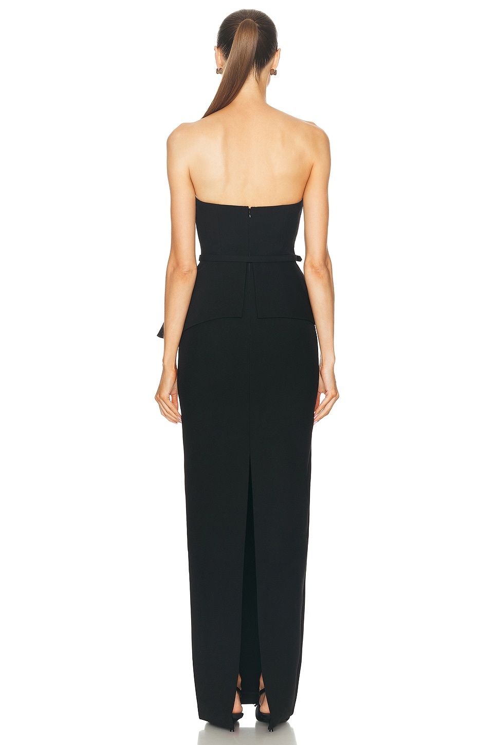 Strapless Crepe Gown - 3