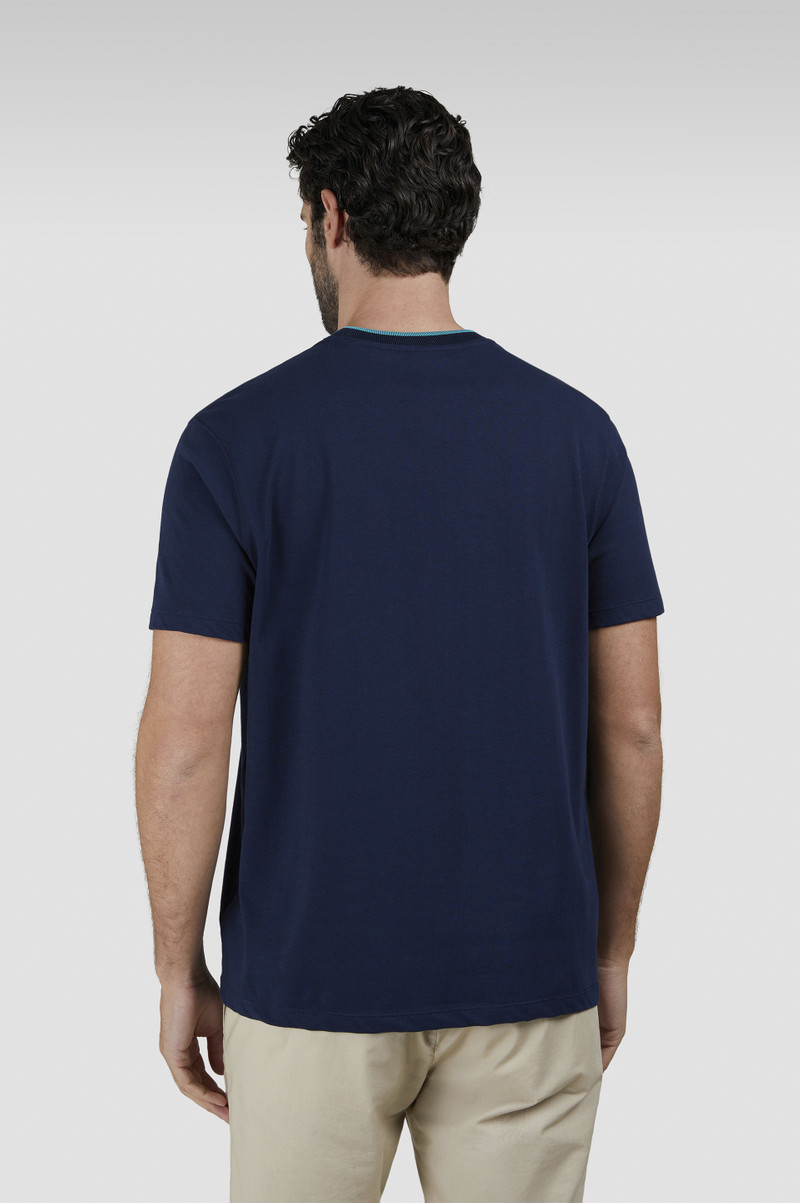 COTTON JERSEY T-SHIRT WITH CONTRAST DETAILS 3