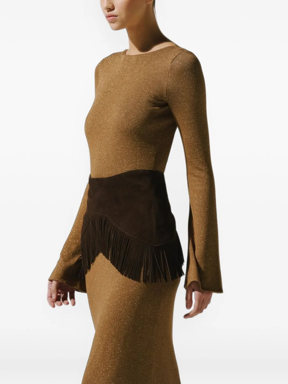 Austin fringe-detail belt - 1
