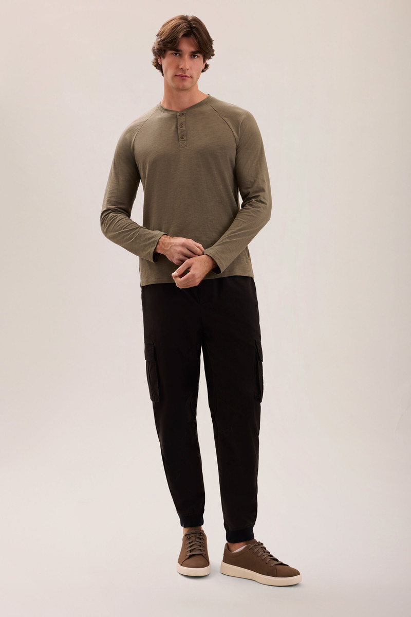 Slub Jersey Henley 1