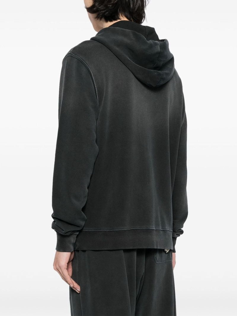 appliqué-logo cotton hoodie 4