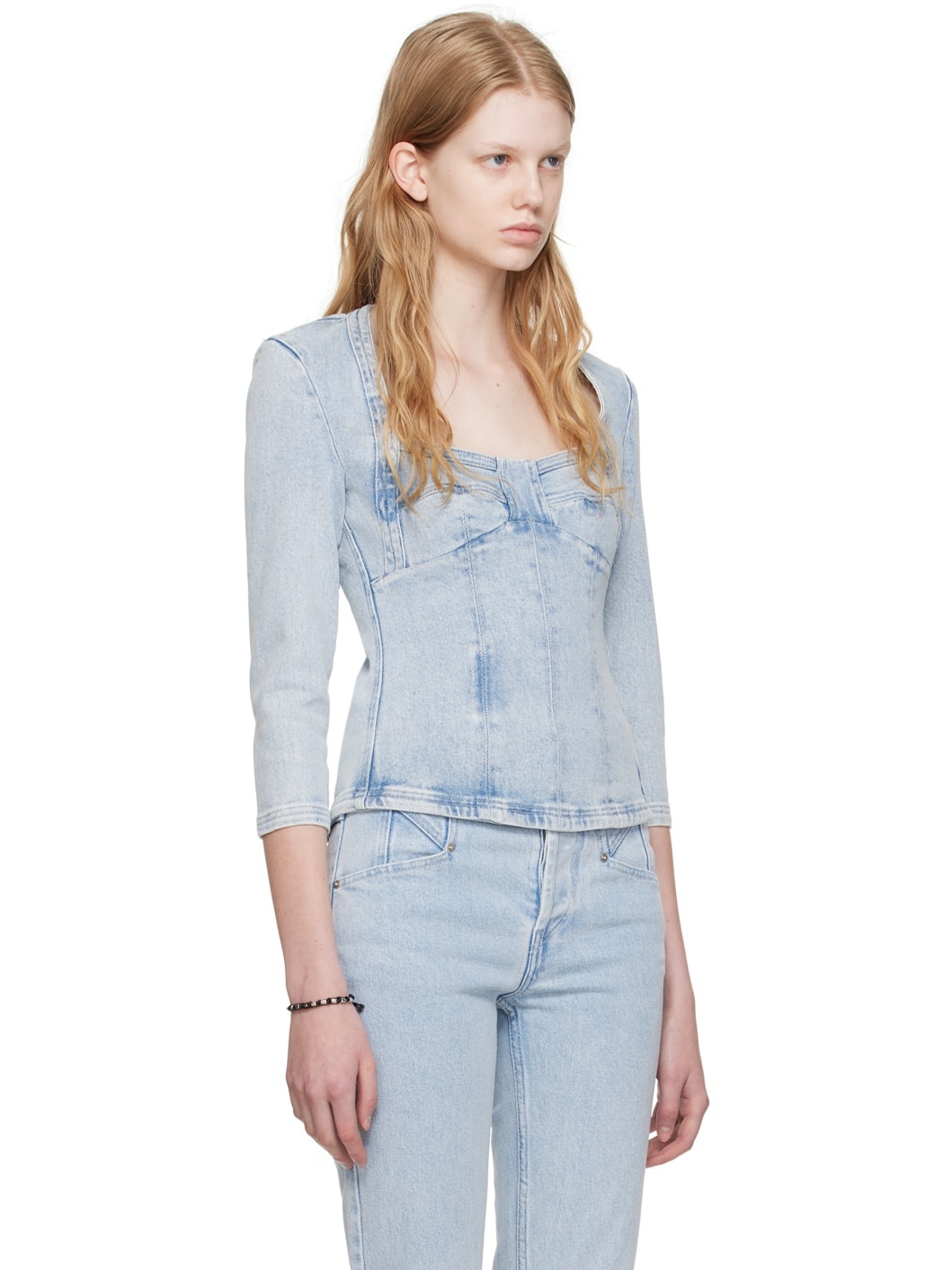 Blue Vanio Blouse - 2