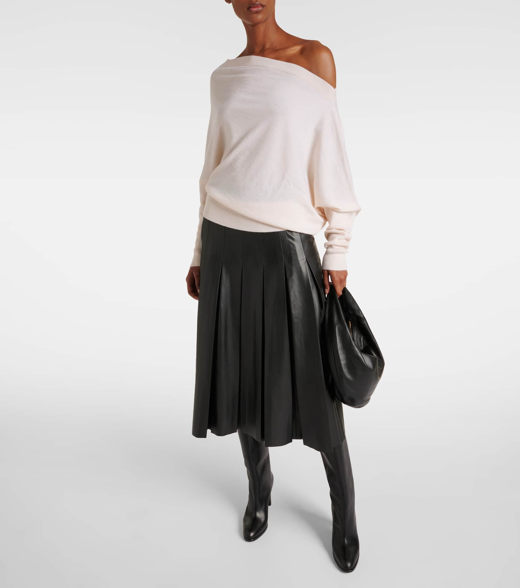 Grainge off-shoulder cashmere sweater - 2