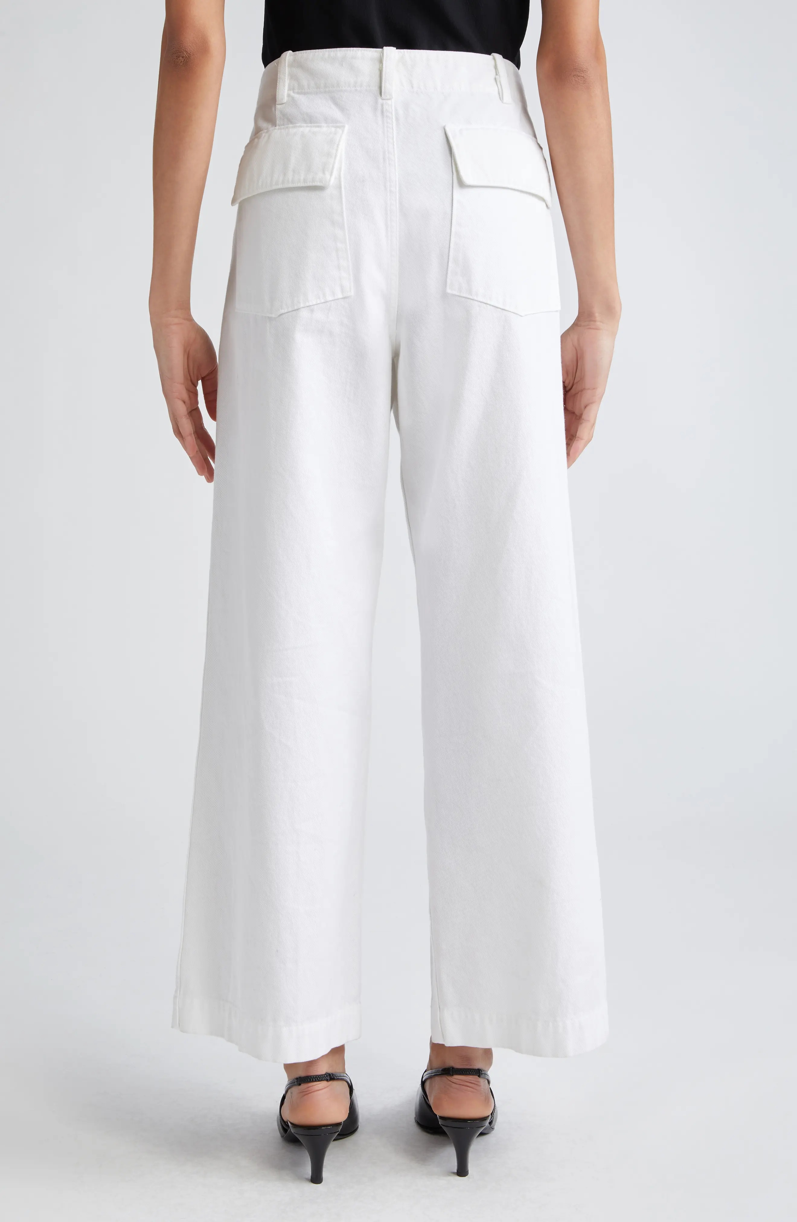 Leon Wide Leg Cotton Pants - 3