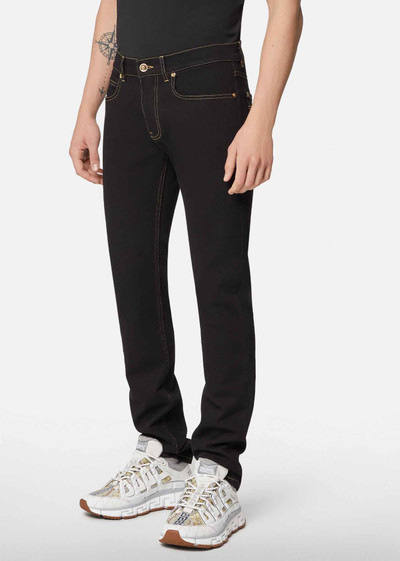 VERSACE Medusa Embroidered Jeans outlook