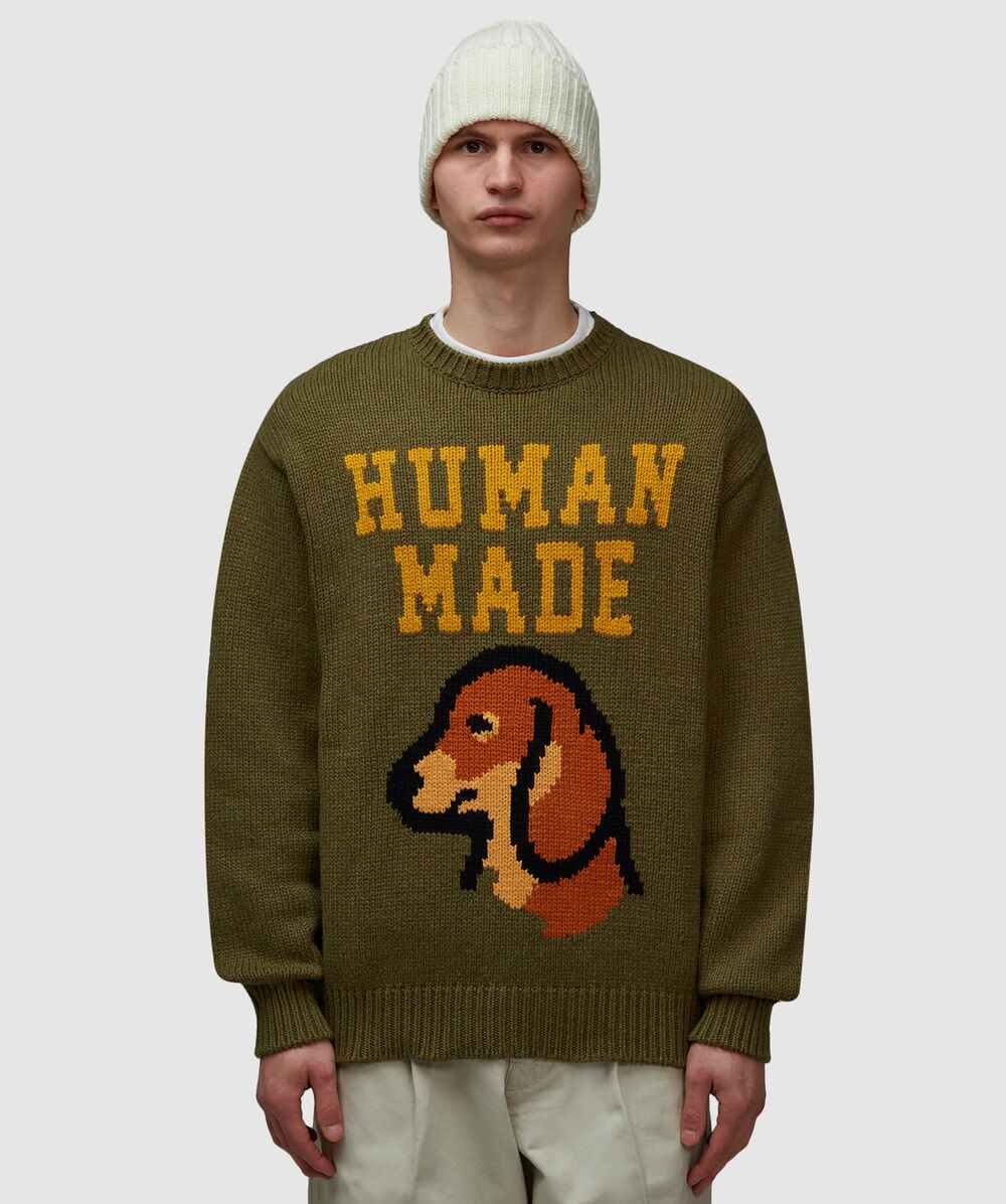 Human Made Dachs knit sweater | sevenstore | REVERSIBLE