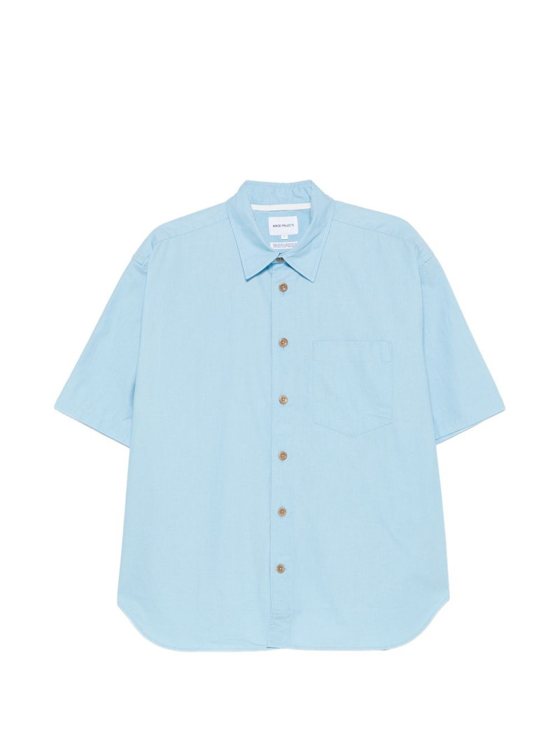 short-sleeved patch-pocket shirt 1
