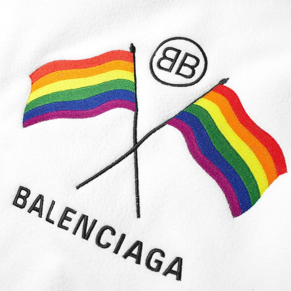 Balenciaga Zip Rainbow Fleece Jacket - 2